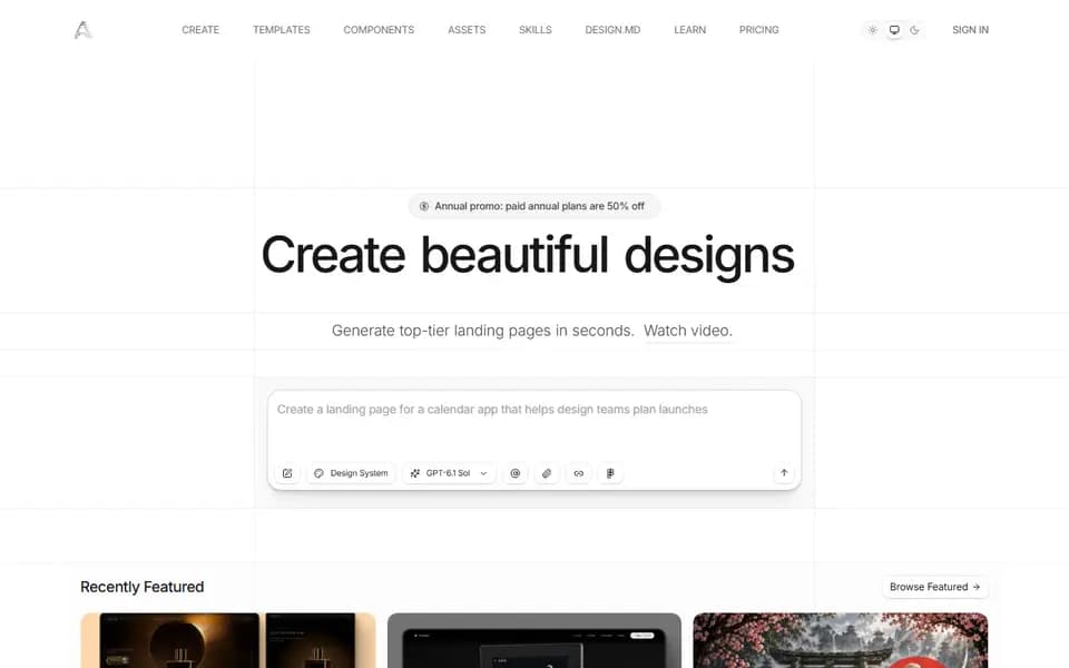 Aura homepage