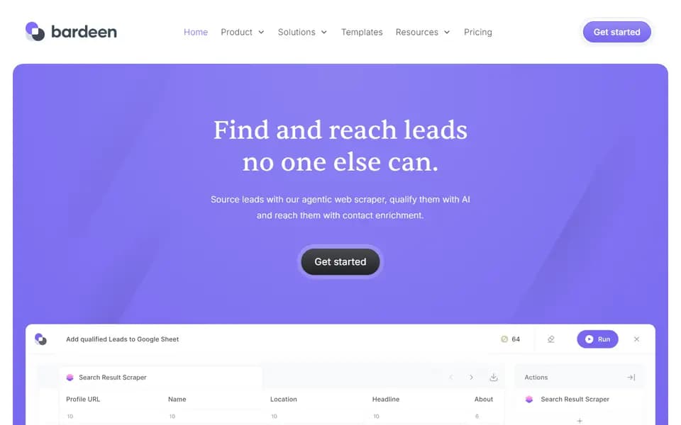 Bardeen homepage