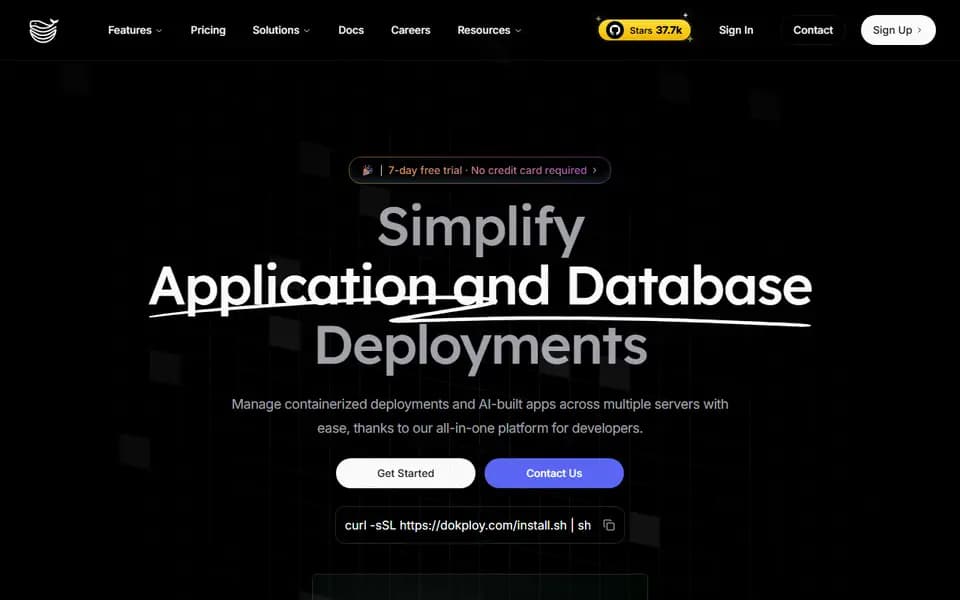 Dokploy homepage