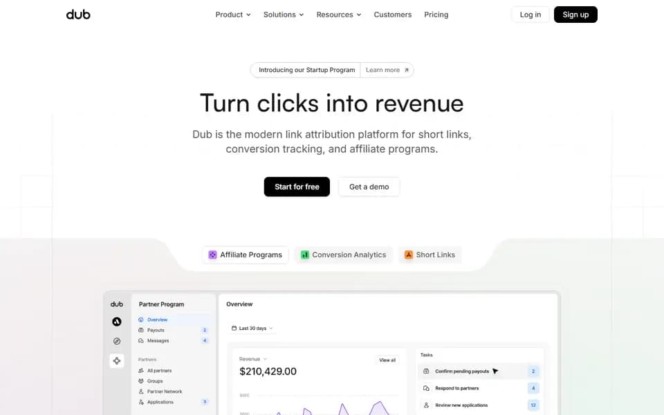 Dub homepage