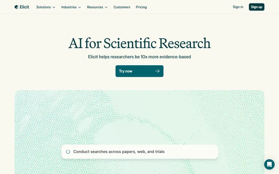 Elicit homepage