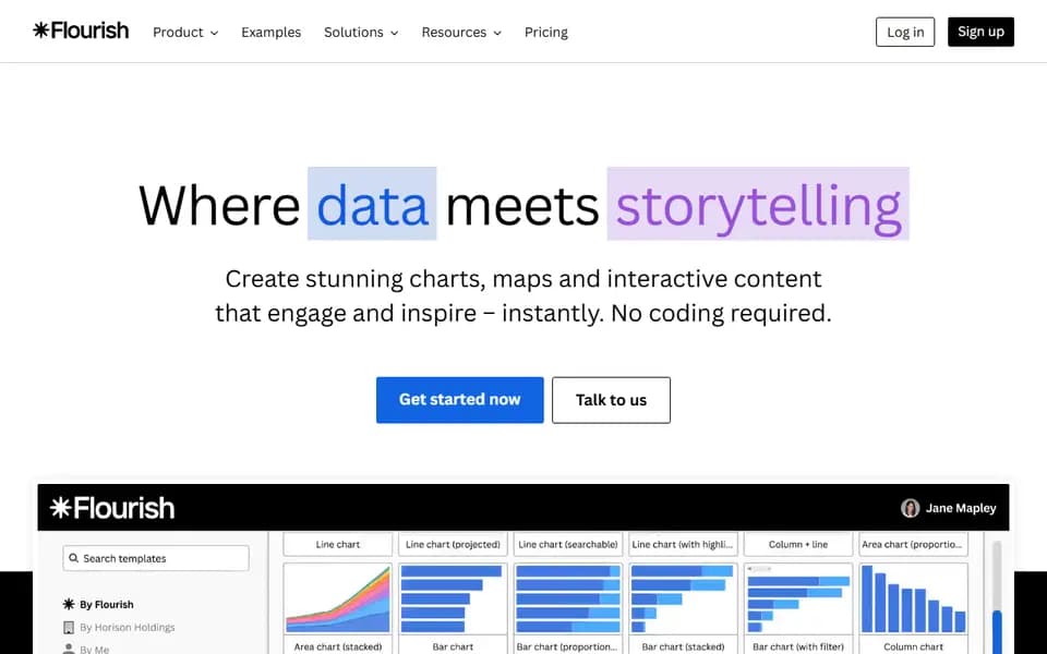 Flourish homepage