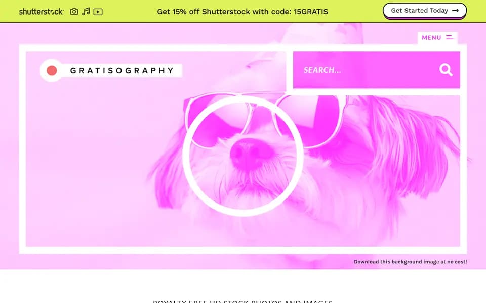 Gratisography homepage