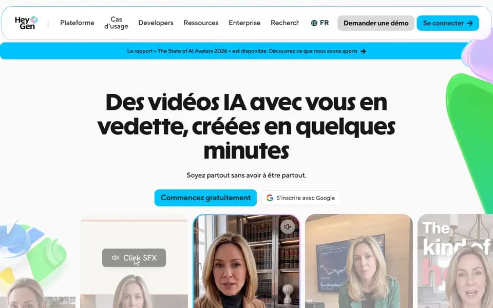 HeyGen homepage