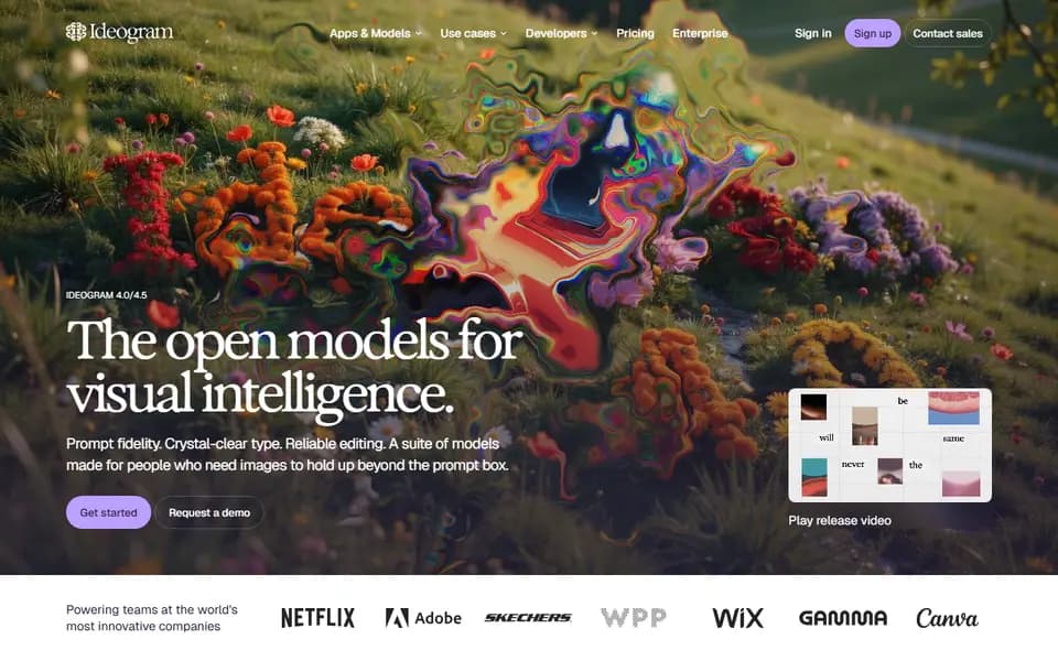 Ideogram homepage