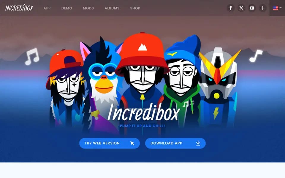 Incredibox homepage