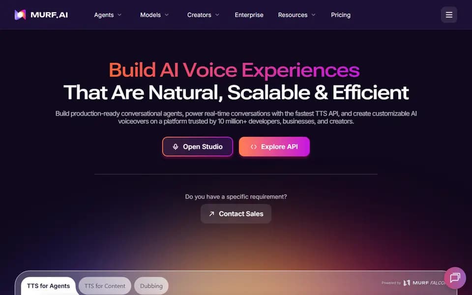 Murf homepage