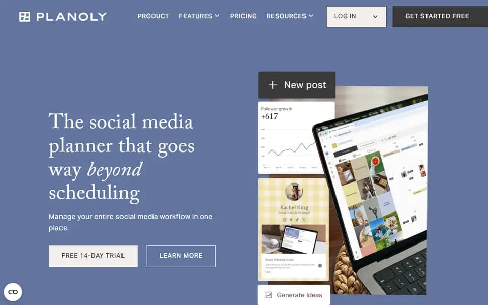 Planoly homepage
