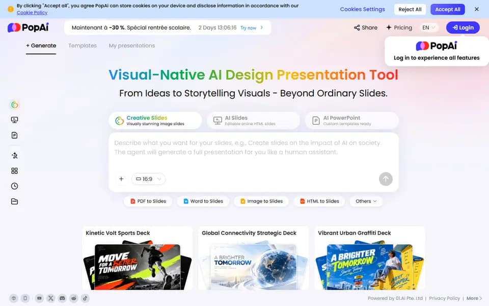 PopAi homepage