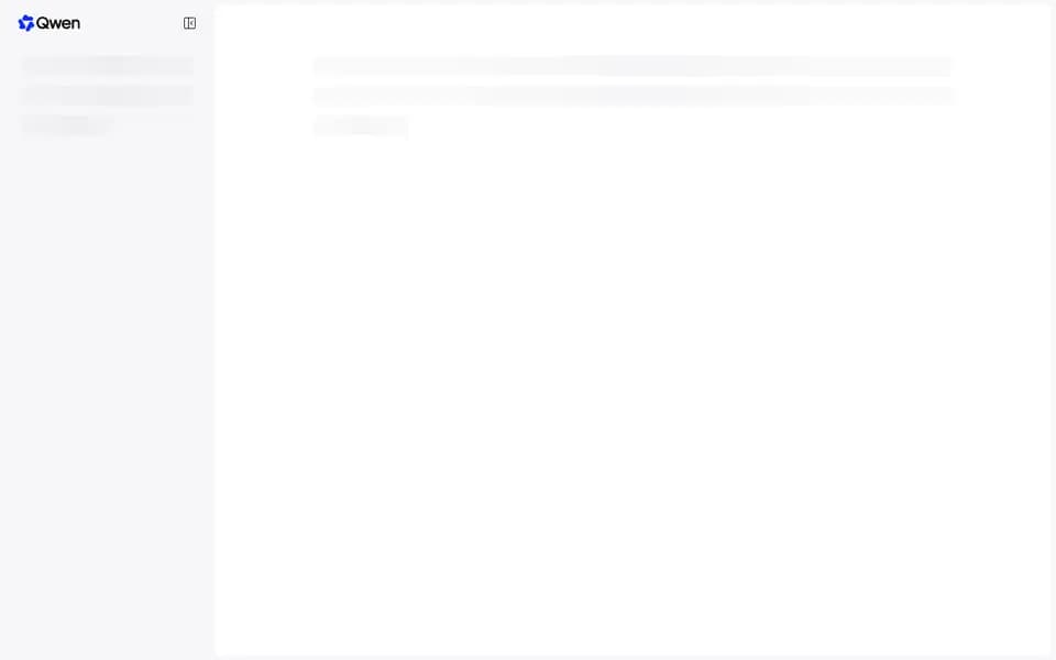 Qwen Chat homepage