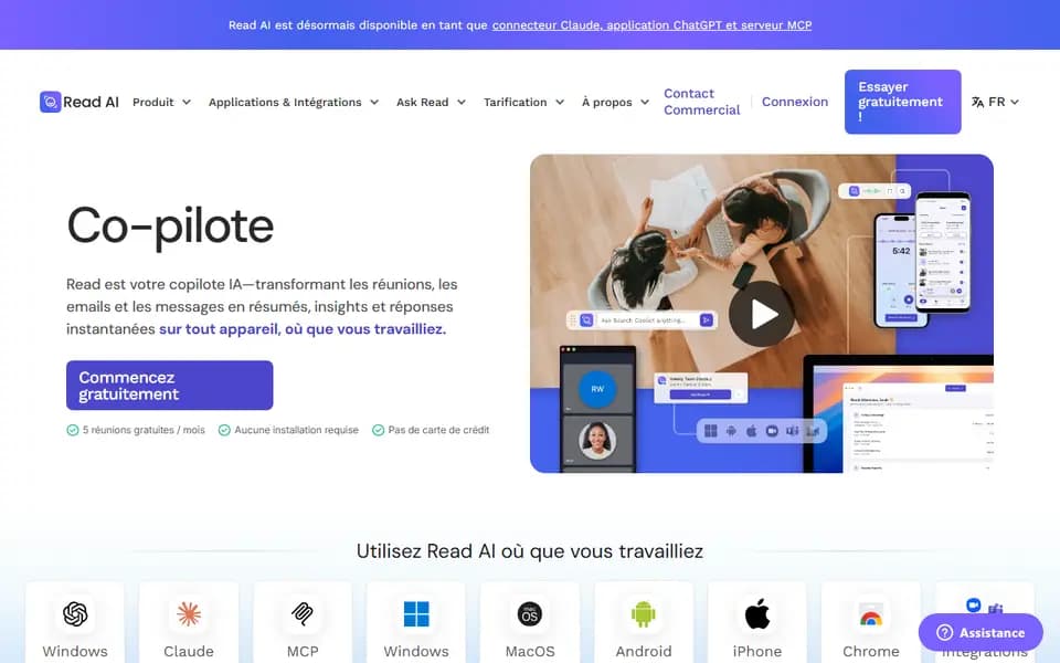 Read AI homepage