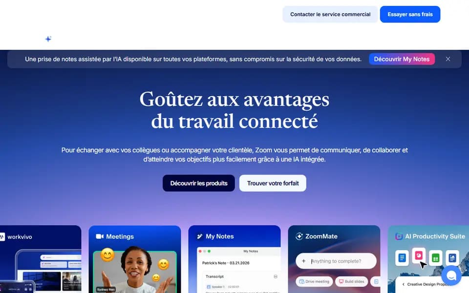 Zoom homepage
