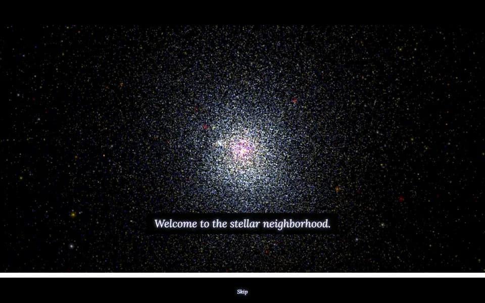 Page d'accueil de 100,000 Stars