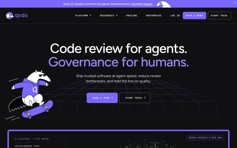 Qodo homepage